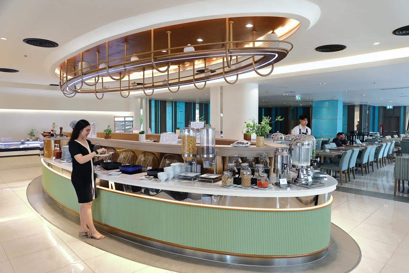 Photos from The Square's buffet line