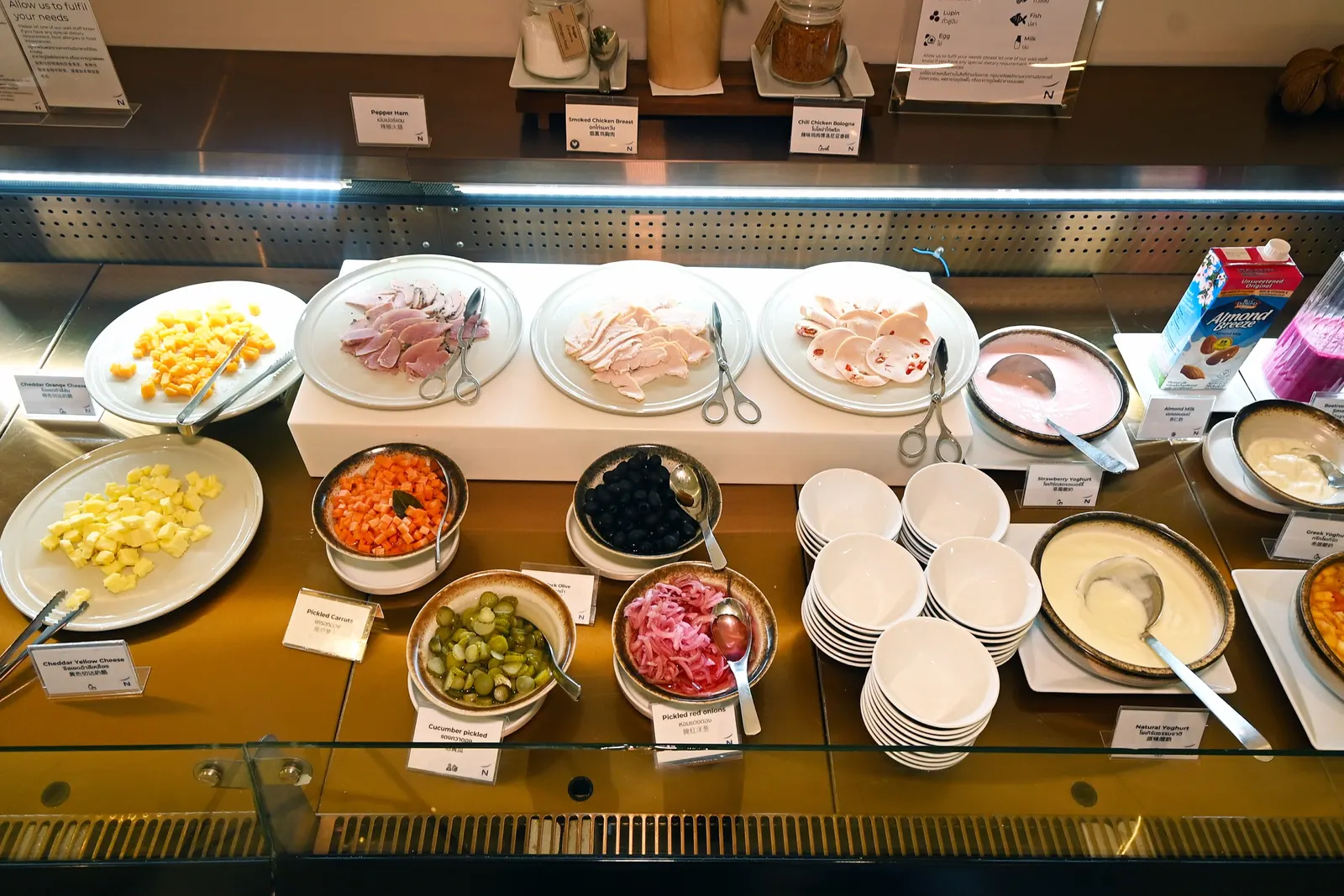 Photos from The Square's buffet line