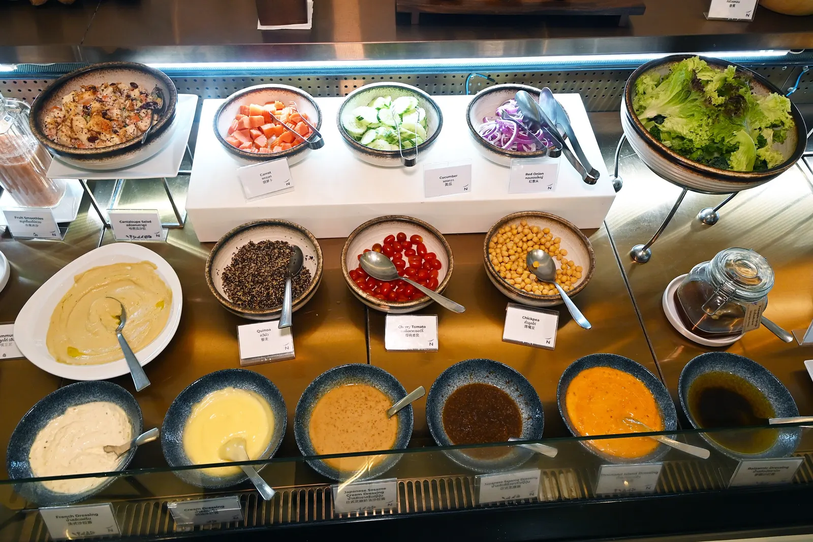 Photos from The Square's buffet line